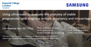 Webinář: Using ultrasound to evaluate the anatomy of viable pregnancies, and diagnose ectopic pregnancy and miscarriage